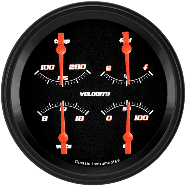 Velocity Black 4 5/8" Quad VS75BBLF