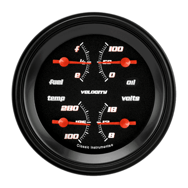 Velocity Black 3 3/8" Quad VS77BBLF