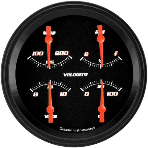 Velocity Black 4 5/8" Quad VS31BBLF