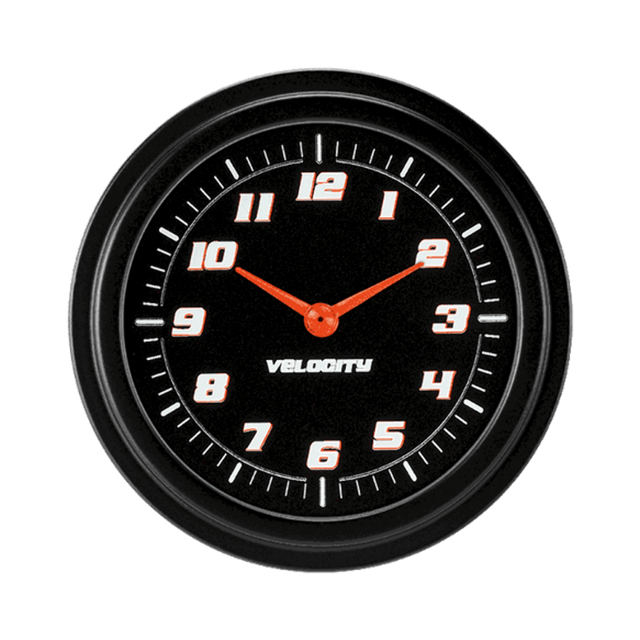 Velocity Black 2 5/8" Clock VS92BBLF