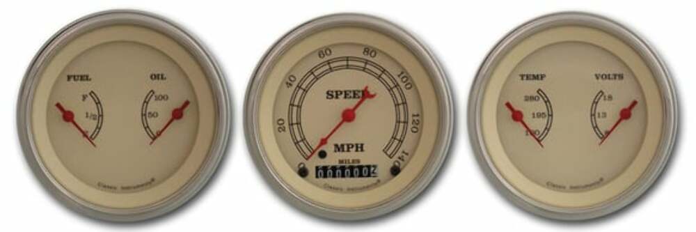 Classic Instruments analog dash gauge set