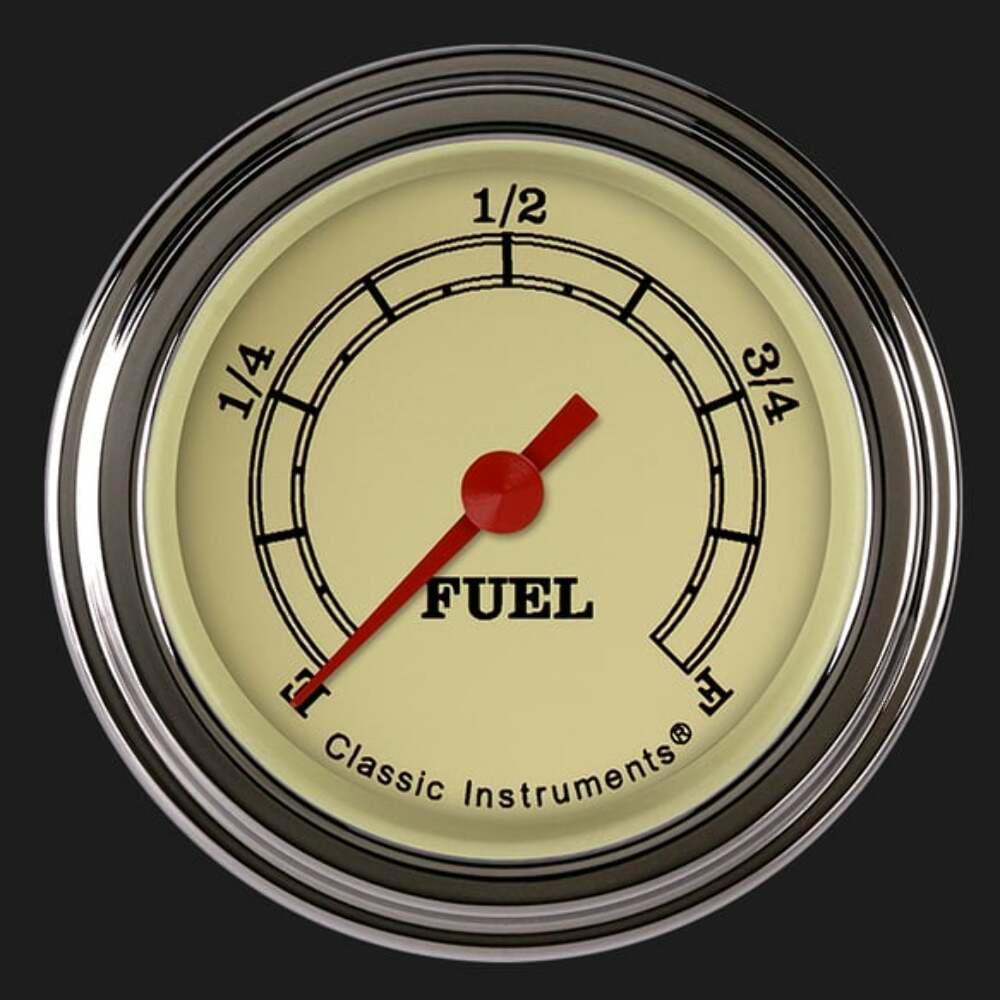 t Vintage 2 1/8" Fuel Gauge VT109SLF Classic Instruments