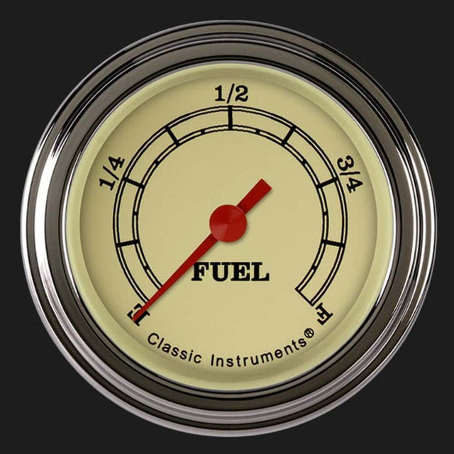 t Vintage 2 1/8" Fuel Gauge VT109SLF Classic Instruments