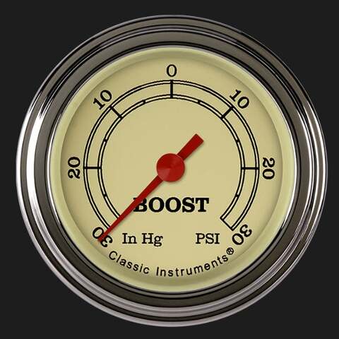 Classic Instruments Vintage 2 1/8" Boost/Vac Gauge VT141SLF