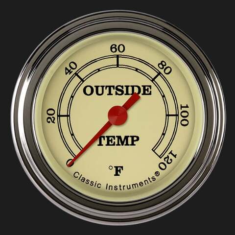 Vintage 2 1/8" Outside Air Temp. Gauge VT199SLF