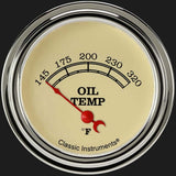 Vintage 2 5/8" Oil Temperature Gauge VT228SLF