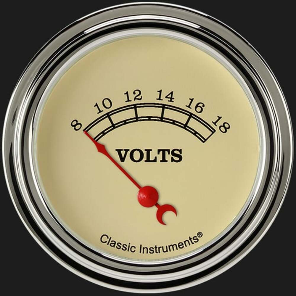 Classic Instruments Vintage 2 5/8" Volt Gauge VT230SLF