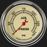 Vintage 2 5/8" Air Pressure Gauge VT318SLF