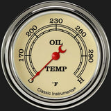 Vintage 2 5/8" Oil Temperature Gauge VT328SLF