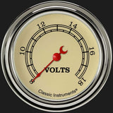 Classic Instruments Vintage 2 5/8" Voltage Gauge VT330SLF