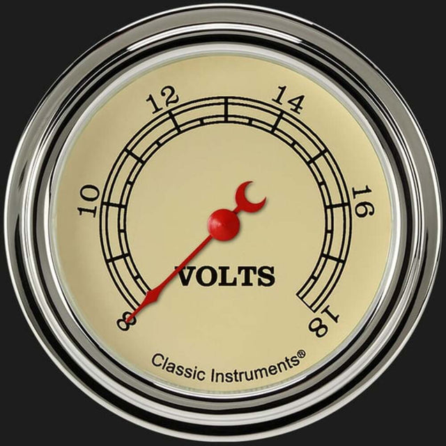 Classic Instruments Vintage 2 5/8" Voltage Gauge VT330SLF