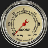 Classic Instruments Vintage 2 5/8" Boost/Vac Gauge VT341SLF