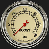 Vintage 2 5/8" Boost Gauge, 60 psi VT343SLF