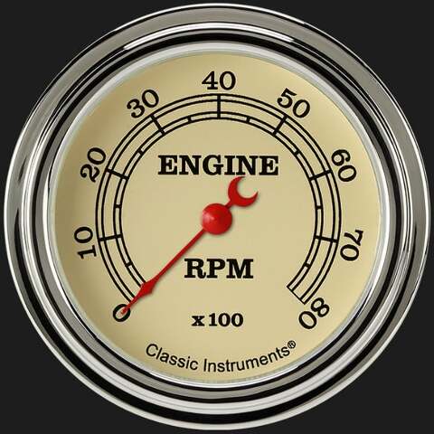 classic tachometer analog gauge VT383SLF