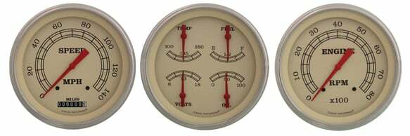 Classic Instruments analog dash gauge set