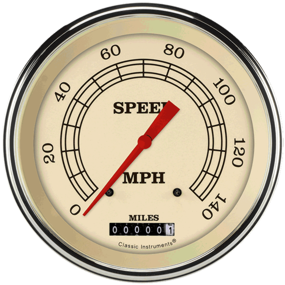 t Vintage 4 5/8" Speedometer VT56SLF Classic Instruments