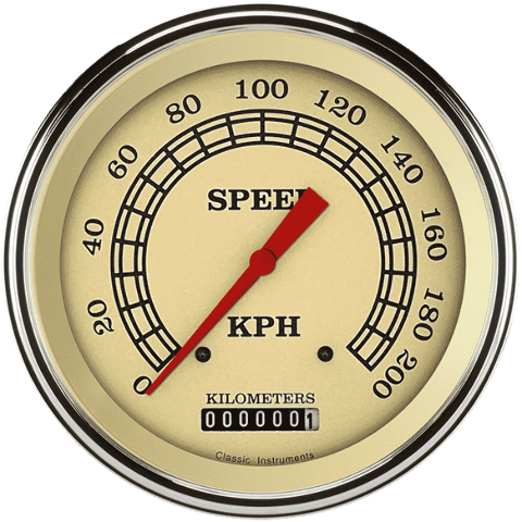 Classic Instruments Vintage 4 5/8" Speedometer VT58SLF
