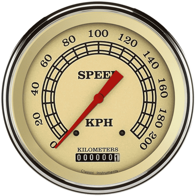 t Vintage 4 5/8" Speedometer VT58SLF Classic Instruments