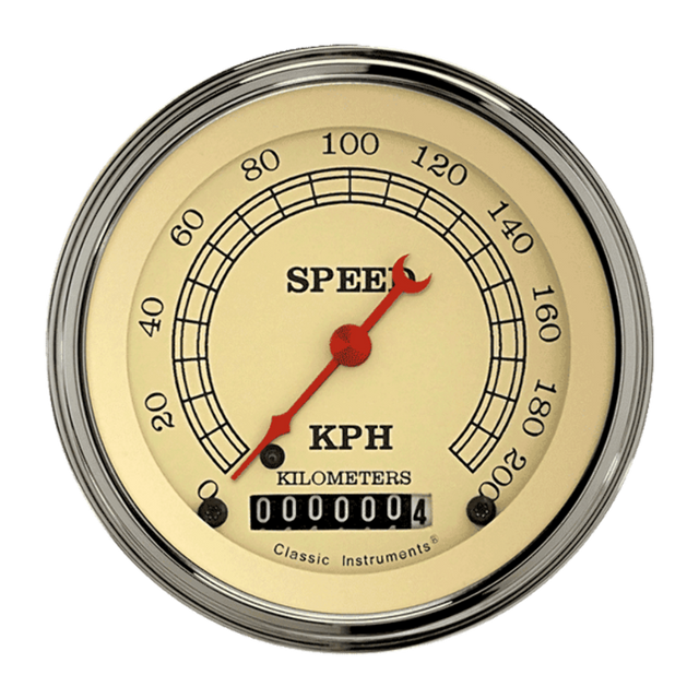 t Vintage 3 3/8" Speedometer VT59SLF Classic Instruments