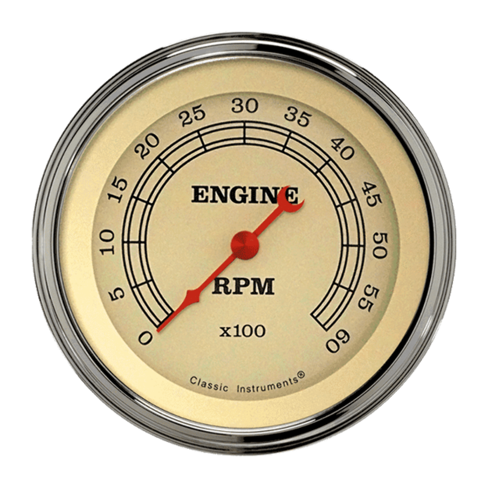 t Vintage 3 3/8" Tachometer VT60SLF Classic Instruments