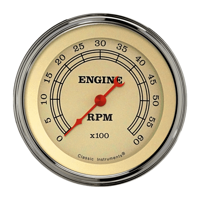 t Vintage 3 3/8" Tachometer VT60SLF Classic Instruments