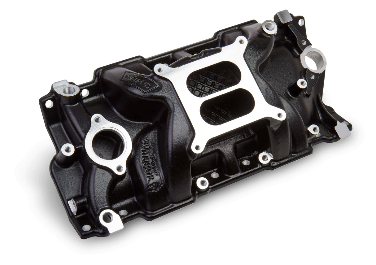 Weiand Speed Warrior Intake - Chevy Small Block V8 Black Ceramic Coated - 8150BK
