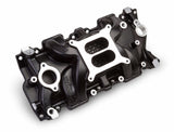 Weiand Street Warrior Intake - Chevy Small Block V8 - Black Ceramic - 8120BK