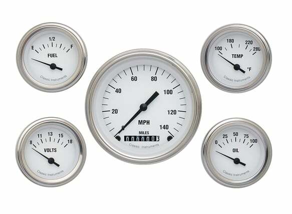 Classic Instruments analog dash gauge set