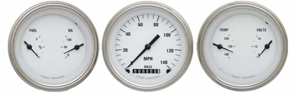 Classic Instruments analog dash gauge set