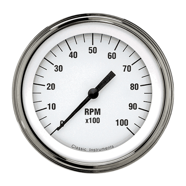 White Hot 3 3/8" Tachometer WH10SLF