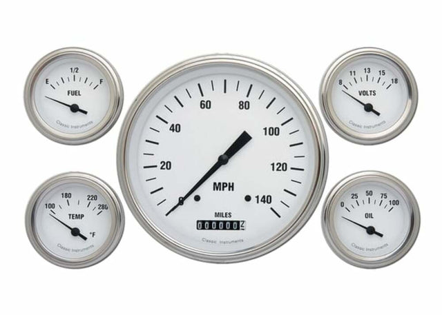Classic Instruments analog dash gauge set