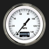 White Hot 3 3/8" Speedometer with Information Screen WH55DSLF
