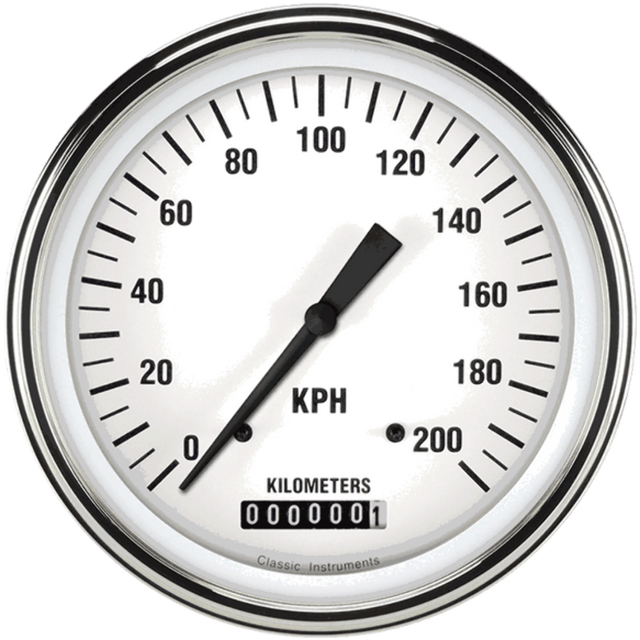 White Hot 4 5/8" Speedometer WH58SLF
