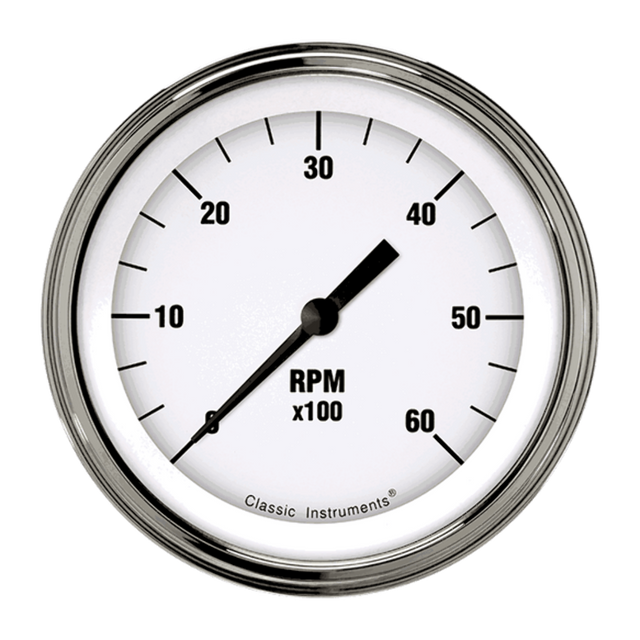 White Hot 3 3/8" Tachometer WH60SLF