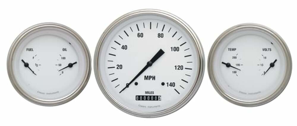 Classic Instruments analog dash gauge set