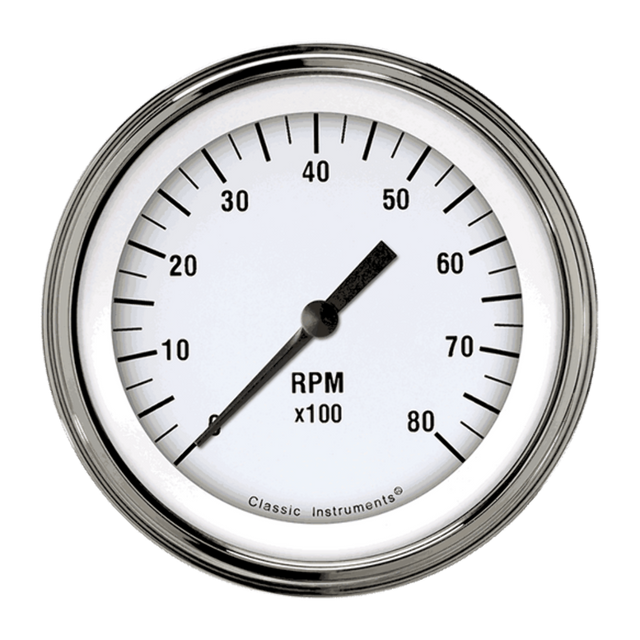 White Hot 3 3/8" Tachometer WH80SLF