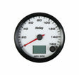 t White Face, 3-3/8" 160 MPH GPS Speedometer (with Odometer) 26-612W Holley