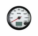 t White Face, 3-3/8" 160 MPH GPS Speedometer (with Odometer) 26-612W Holley