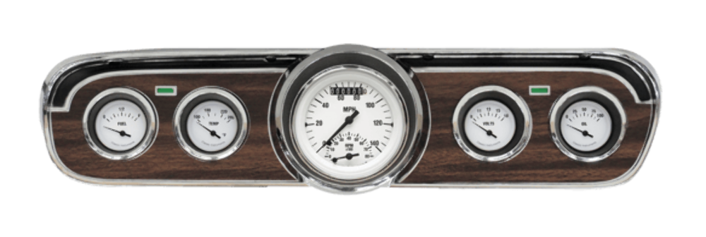 White Hot 1965-66 Mustang Package w/ Ultimate MU65WH35 for 1965-1966 Mustang dash gauge cluster