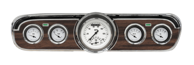 White Hot 1965-66 Mustang Package w/ Ultimate MU65WH35 for 1965-1966 Mustang dash gauge cluster