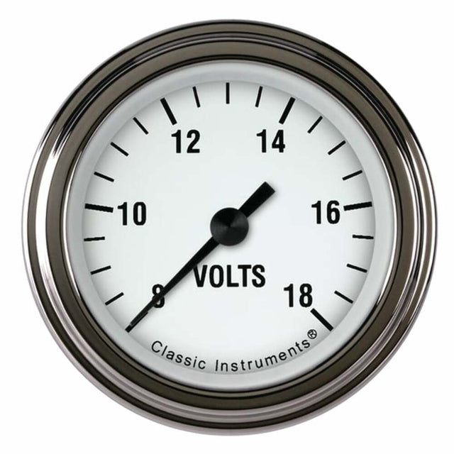 t white-hot-2-1-8-voltage-gauge-wh130slf Classic Instruments