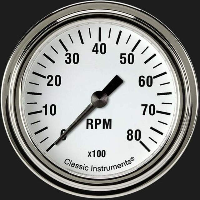 Classic Instruments White Hot 2 5/8" Tachometer WH383SLF
