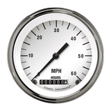 White Hot 3 3/8" Low Speed Speedometer LSWH