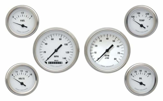 Classic Instruments analog dash gauge set