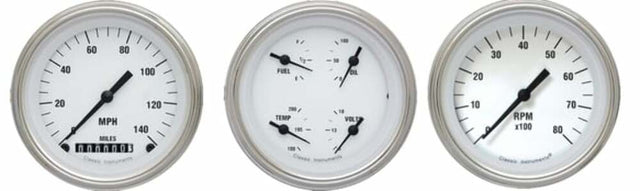 Classic Instruments analog dash gauge set