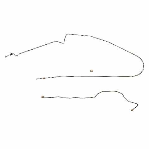 93-95 Jeep Wrangler Intermediate Brake Line Kit No ABS Stainless Steel
