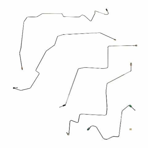 Front Brake Line Kit for 2002-2005 Dodge Ram 1500 4WD stainless steel