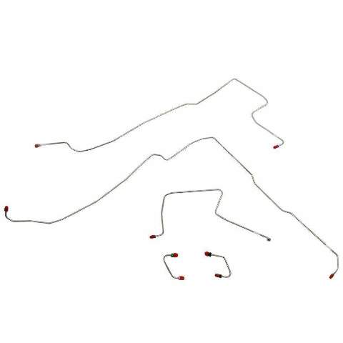 1997-2006 Jeep Wrangler Front Brake Kit Line Kit No ABS Stainless Steel WKT0355SS