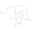 Front Brake Line Kit for 2006 Dodge Ram 1500 ABS 4WD steel