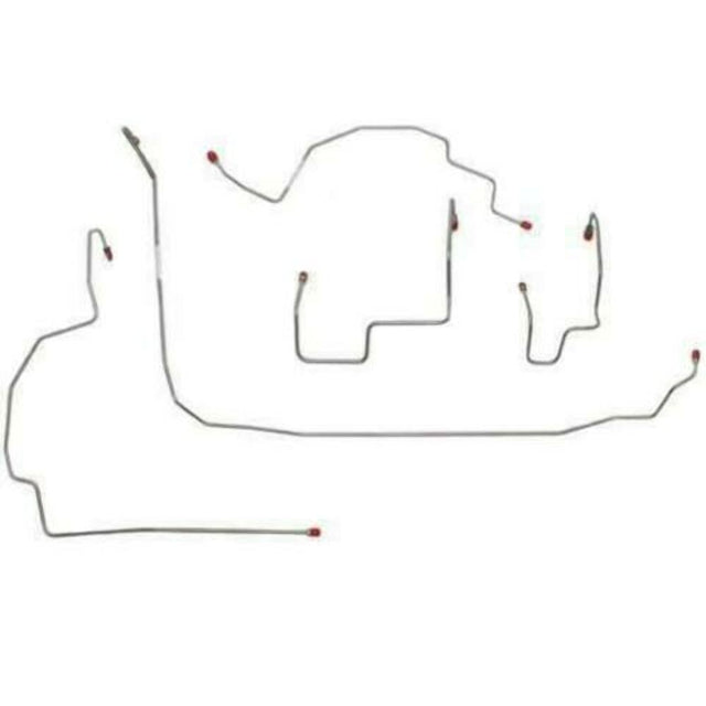 Front Brake Line Kit for 2007-2018 Jeep Wrangler JK steel